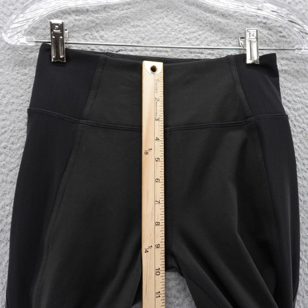 DSG Girls Momentum Mesh Tight High Rise 7/8 Leggings Pure Black Size L 14 NEW